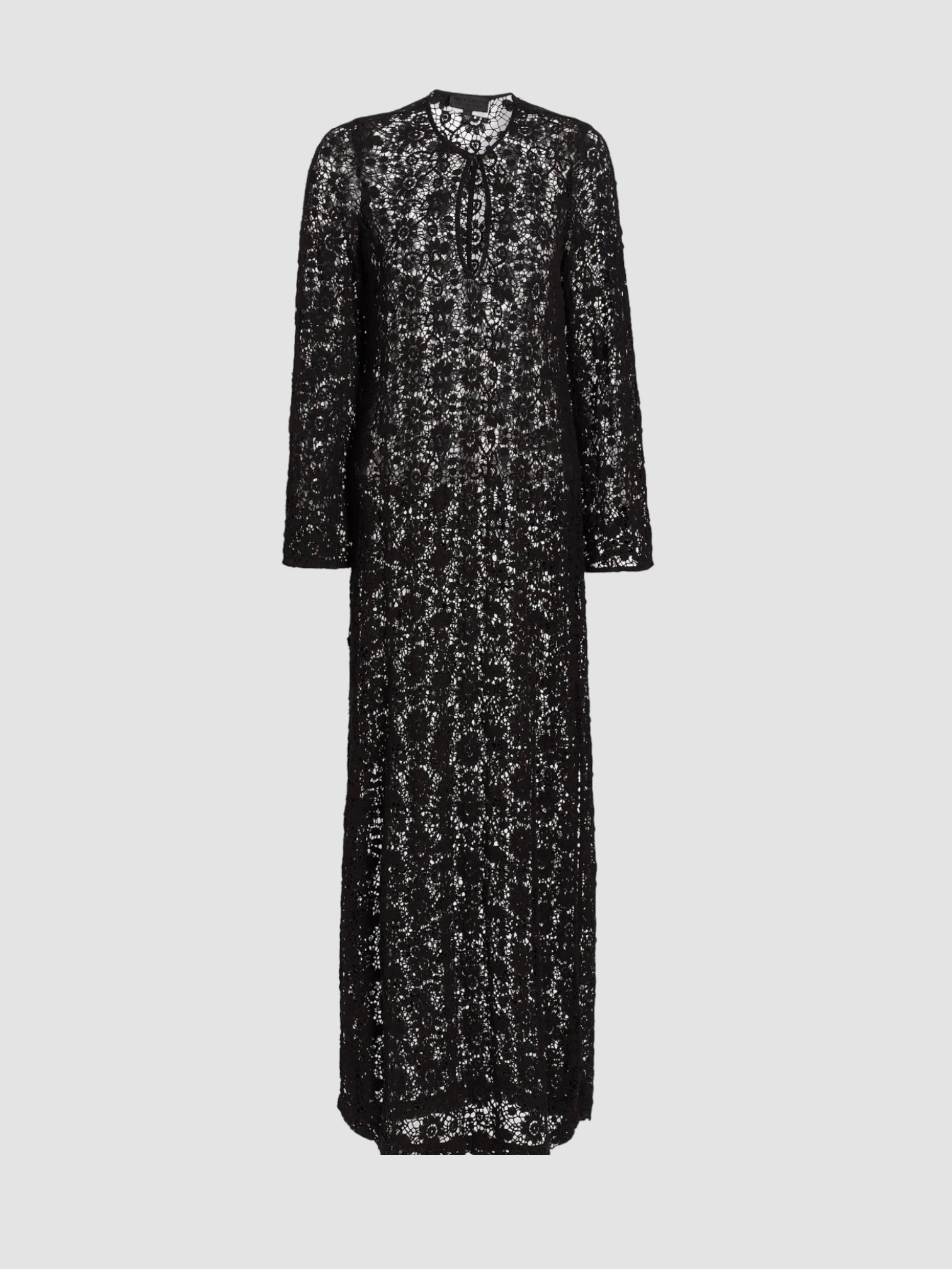 Nili Lotan Della Lace Maxi Dress in black. Styled by Sharon Lombardo for FDV Concierge.