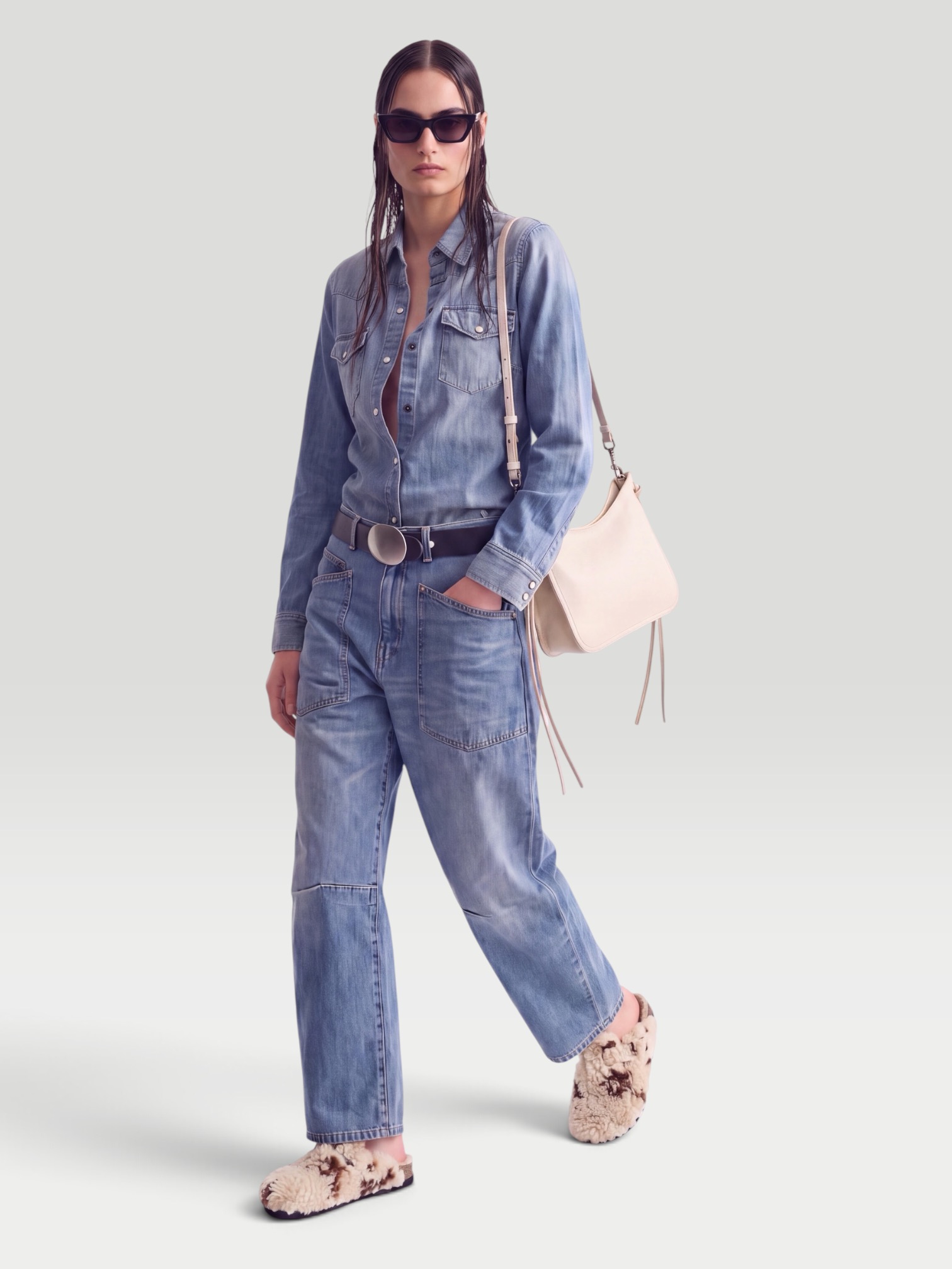 Nili Lotan Shon Jean in cienna wash. Styled by Sharon Lombardo for FDV Concierge.