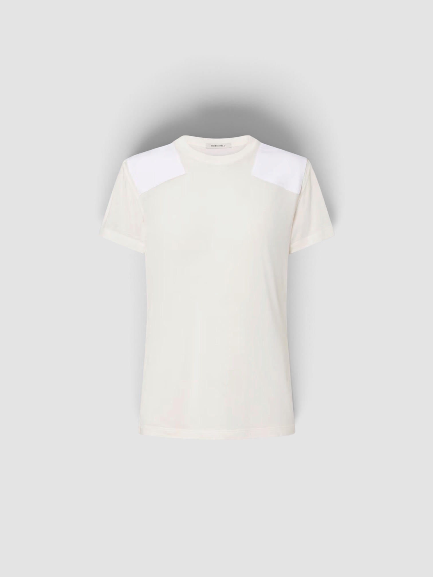Phoebe Philo Cotton Jersey T-Shirt in ivory/white. Styled by Sharon Lombardo for FDV Concierge.