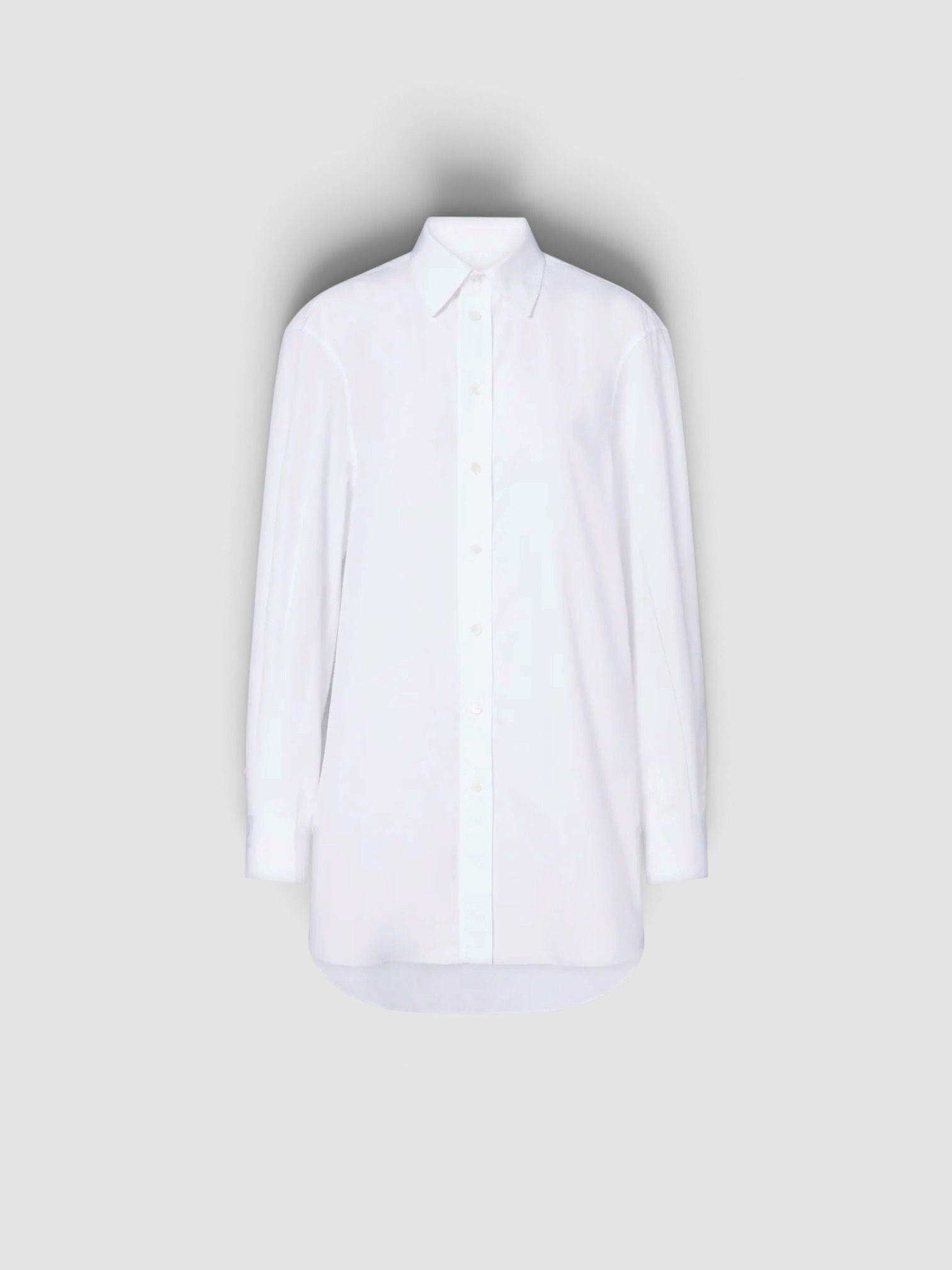 Phoebe Philo Cotton Poplin Shirt in white. Styled by Sharon Lombardo for FDV Concierge.