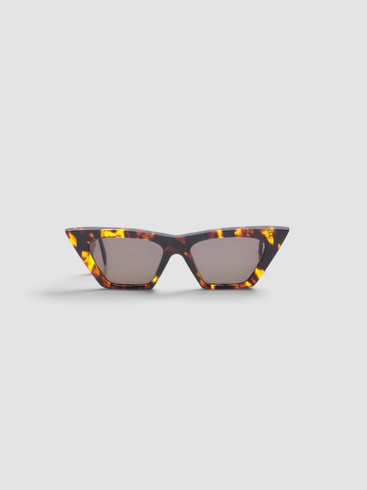 Phoebe Philo Peak Cat-Eye Sunglasses in brown.