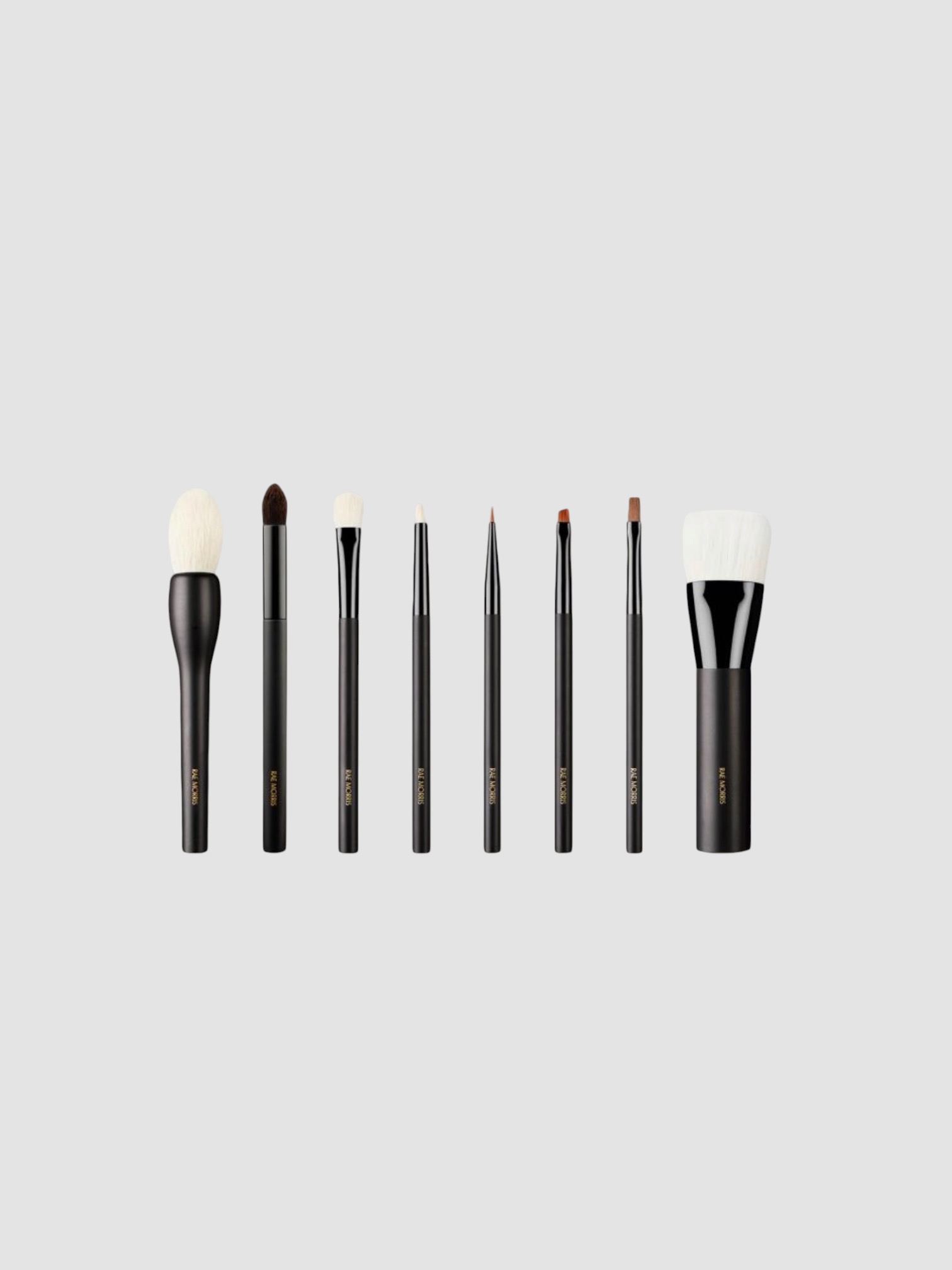 Rae Morris 8-Piece Makeup Brush Set in black.
