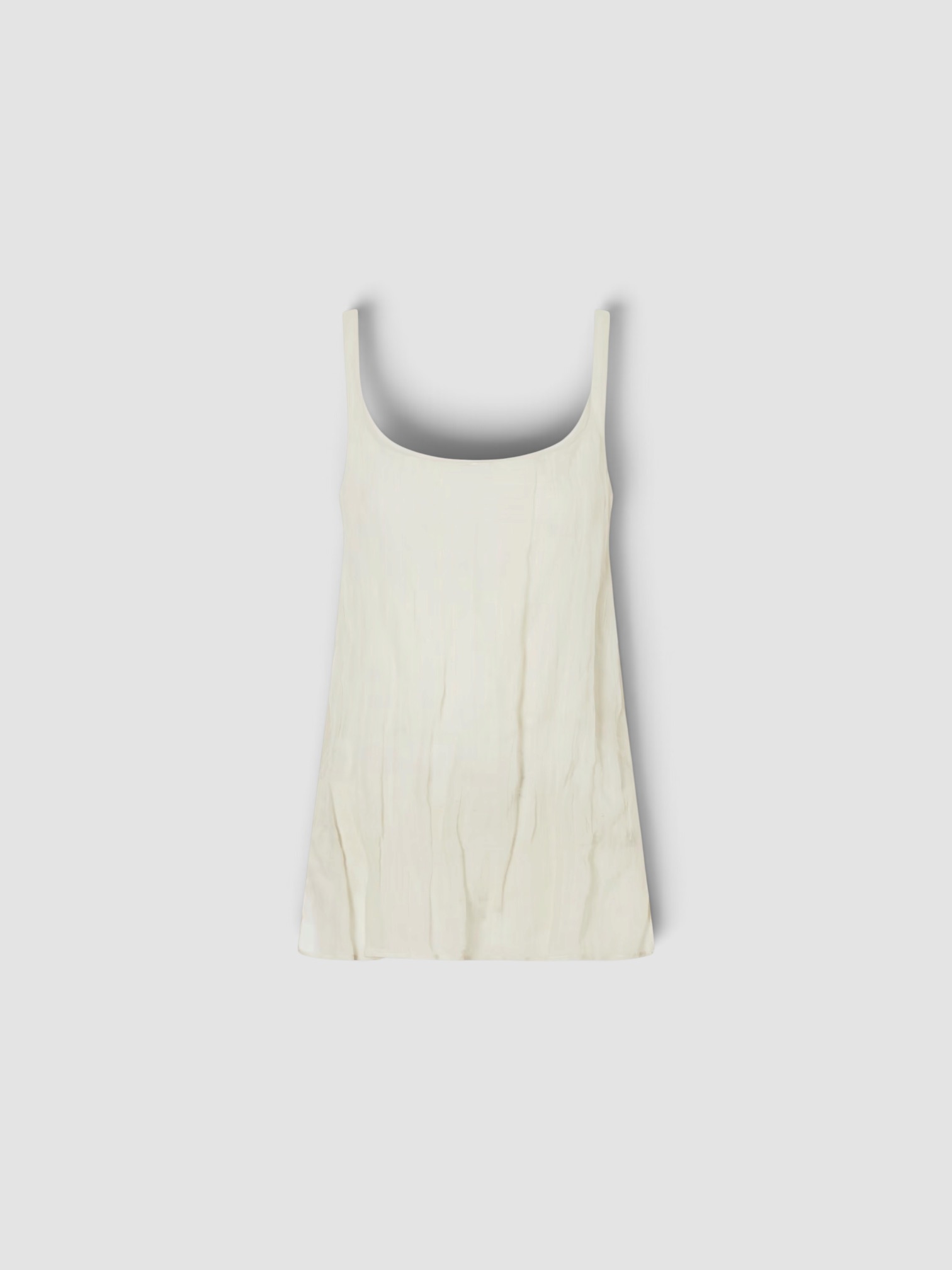 Róhe Cotton-Blend Tank Top in cream. Styled by Sharon Lombardo for FDV Concierge.