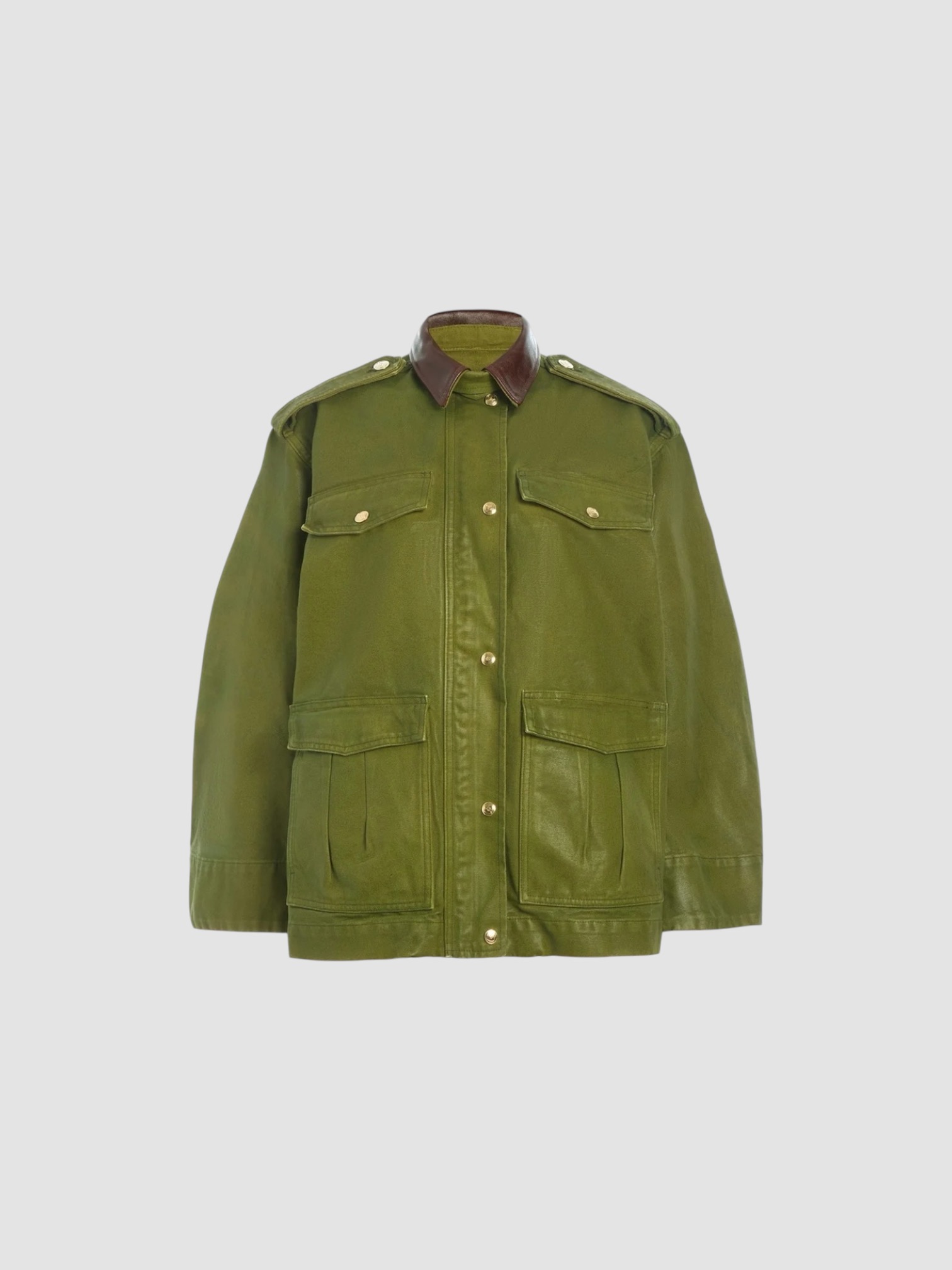 RÙADH The Ettienne Jacket in army green. Styled by Sharon Lombardo for FDV Concierge.