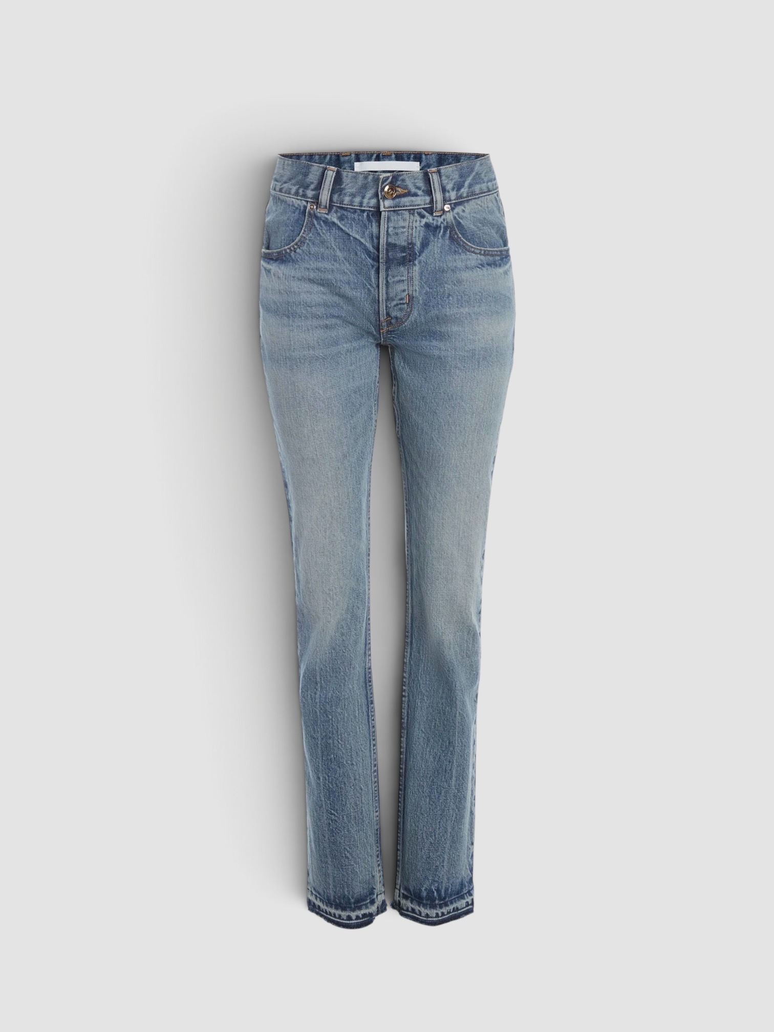 RÙADH The Olympia Jean in light blue wash. Styled by Sharon Lombardo for FDV Concierge.