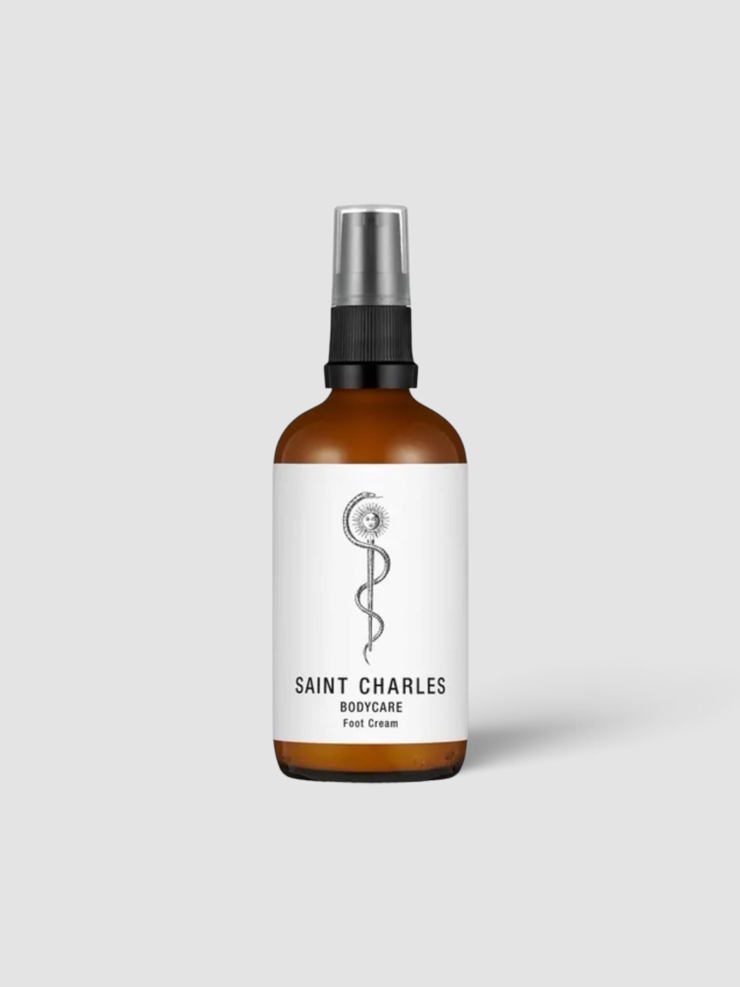 Saint Charles Foot Cream in amber.