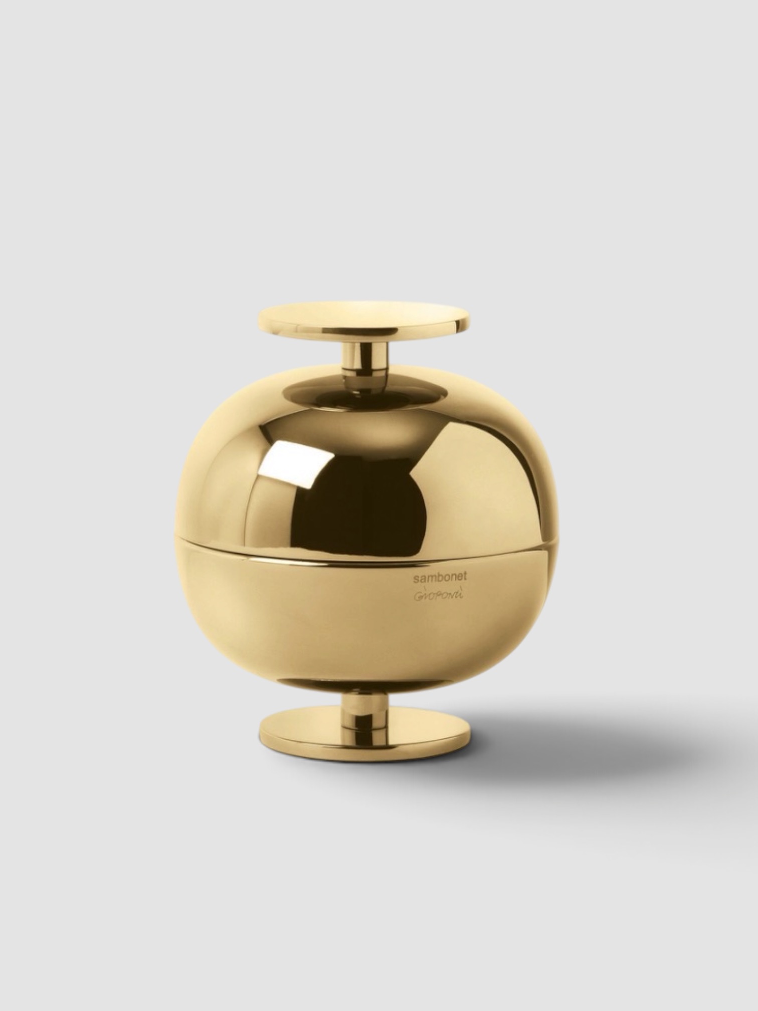 Sambonet 'Gio Ponti' Luxury Centrepiece, Small, Gold in gold.