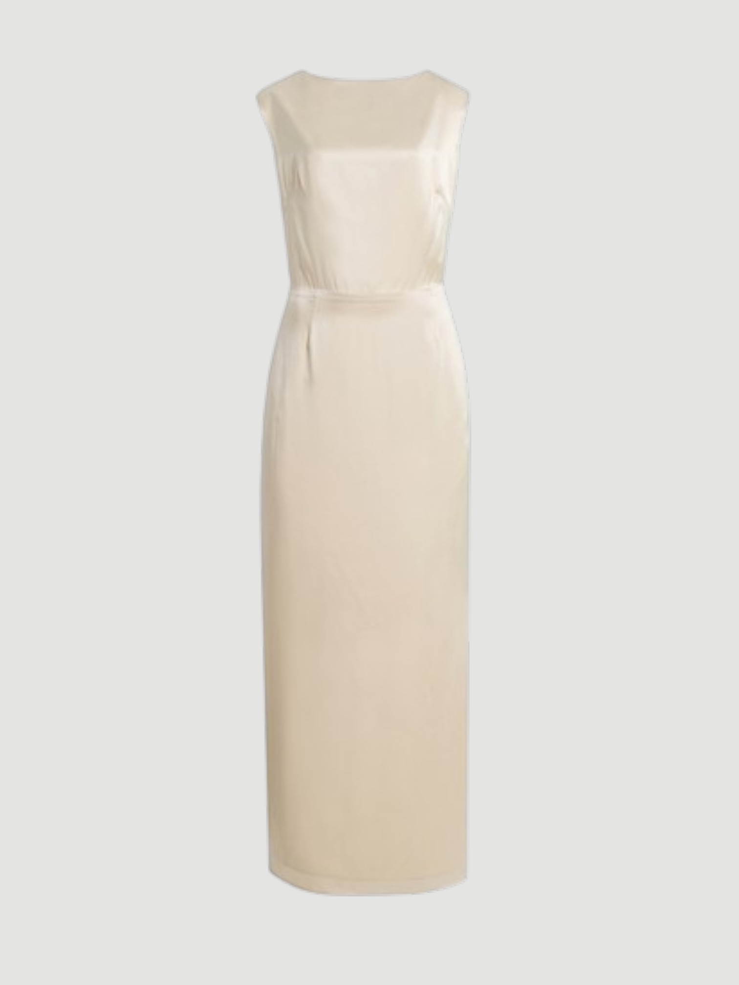 SIRAPOP Exclusive Catherine Satin Dress in ivory. Styled by Sharon Lombardo for FDV Concierge.