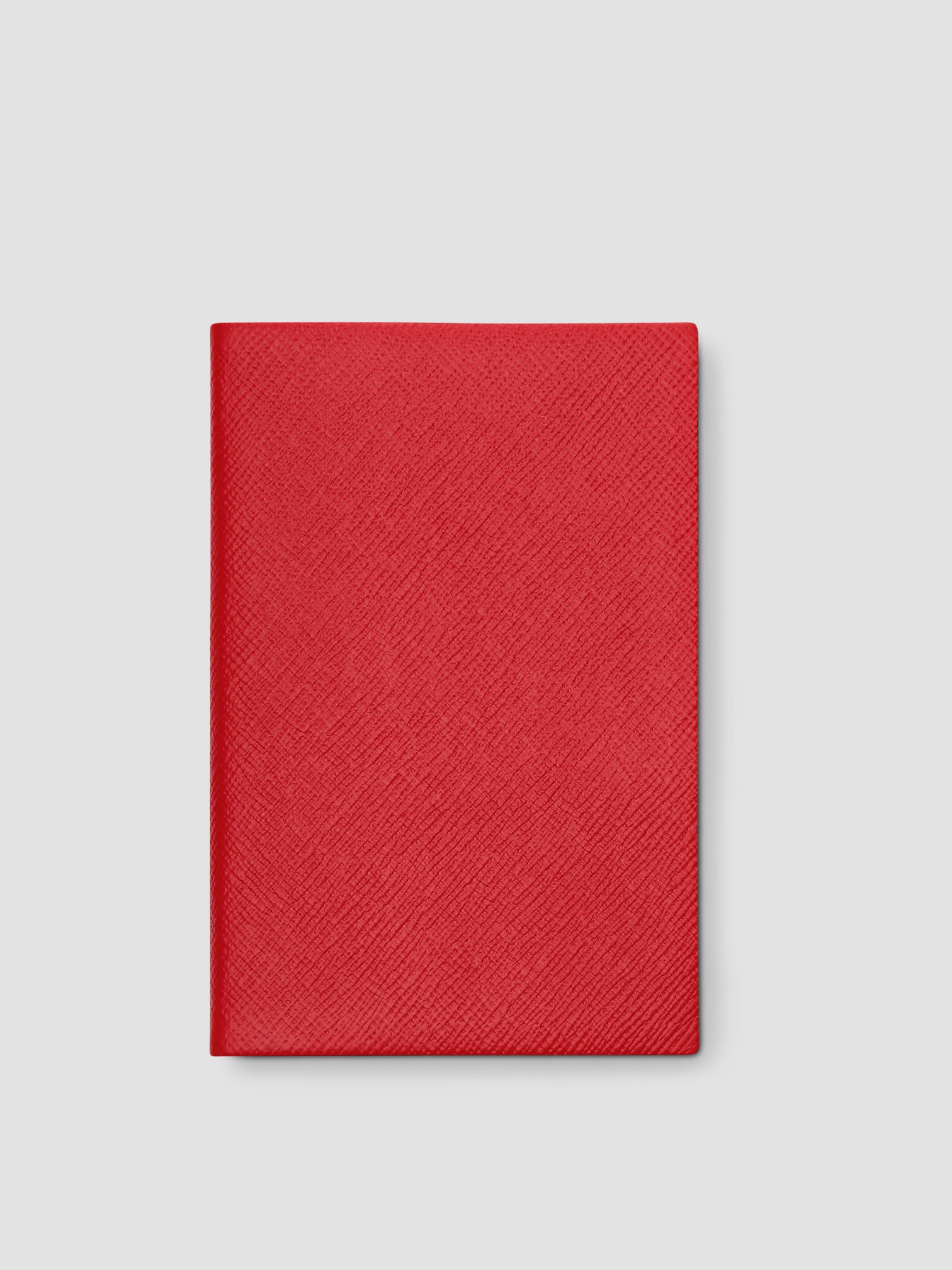 Smythson Chelsea Notebook in red.