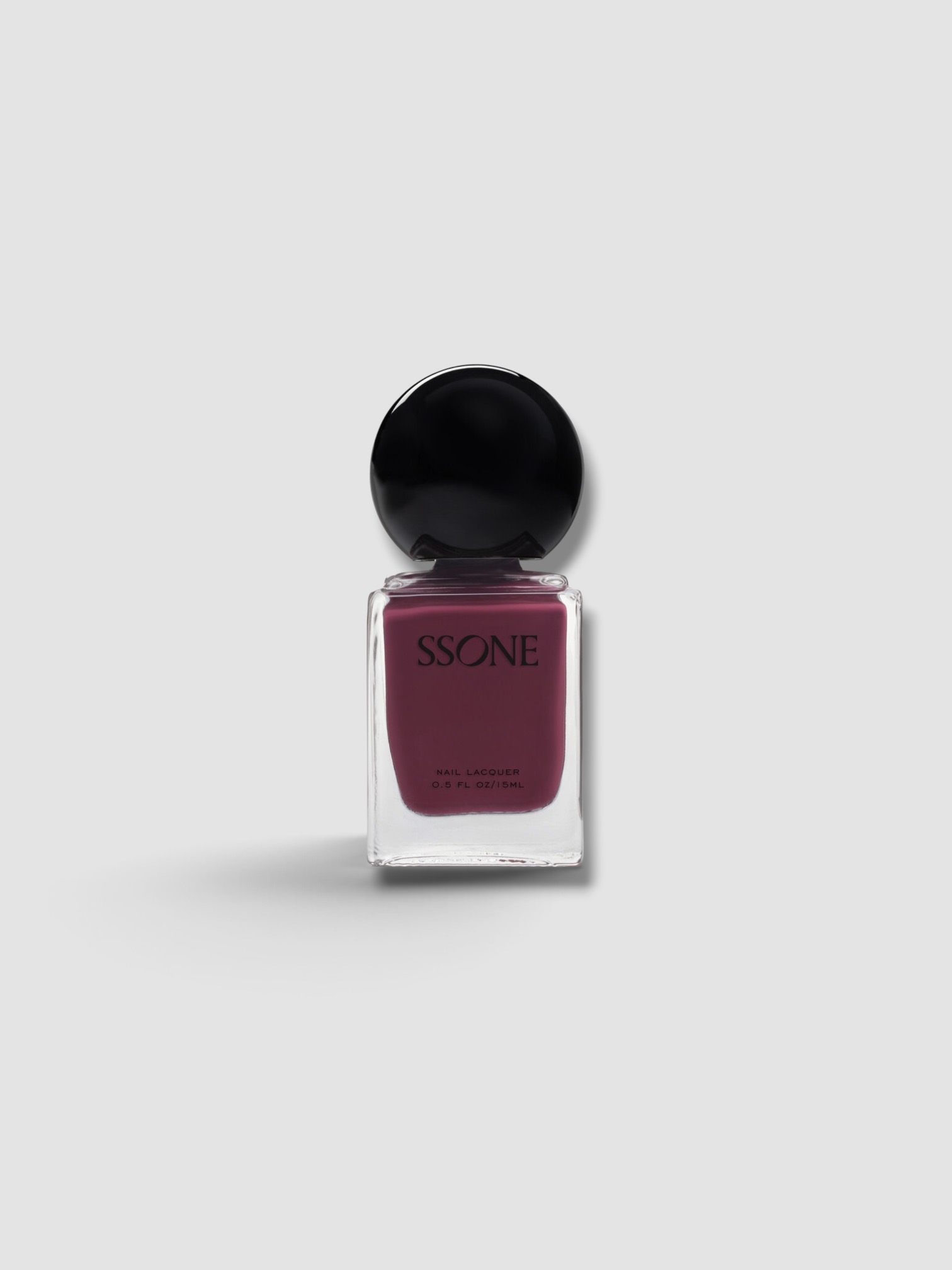 SSONE Exclusive La Isla Nail Lacquer in deep berry plum (shade isola).