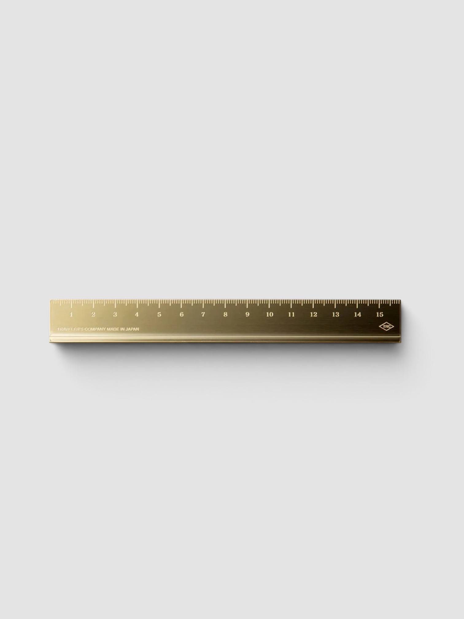 Traveler's Company Brass CM Ruler in brass.