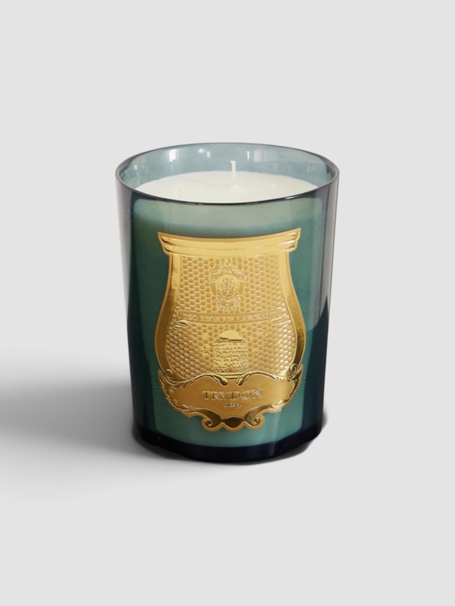 Trudon Figuerie Scented Candle, 800g in forest green.