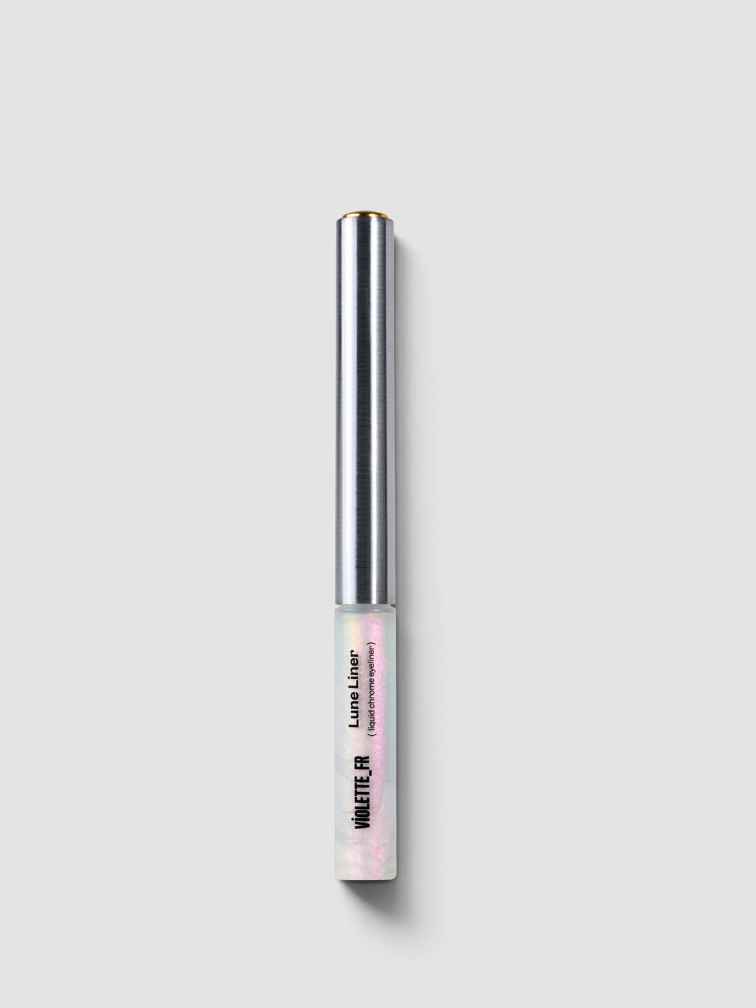 Violette_FR Lune Liner Liquid Chrome Eyeliner in pearl white iridescent shimmer (shade aurora).