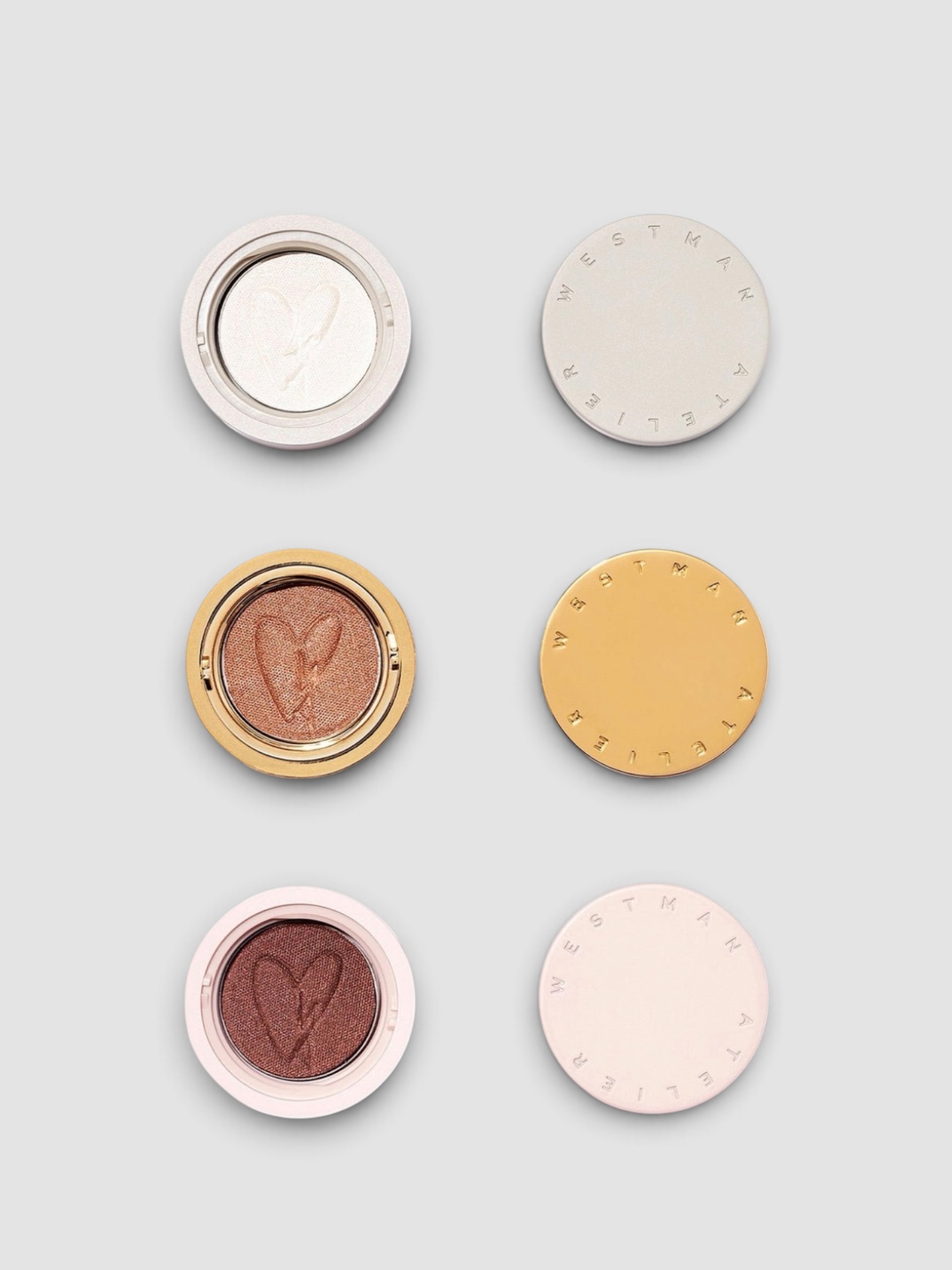Westman Atelier Eye Pods Eyeshadow Trio in les jours.