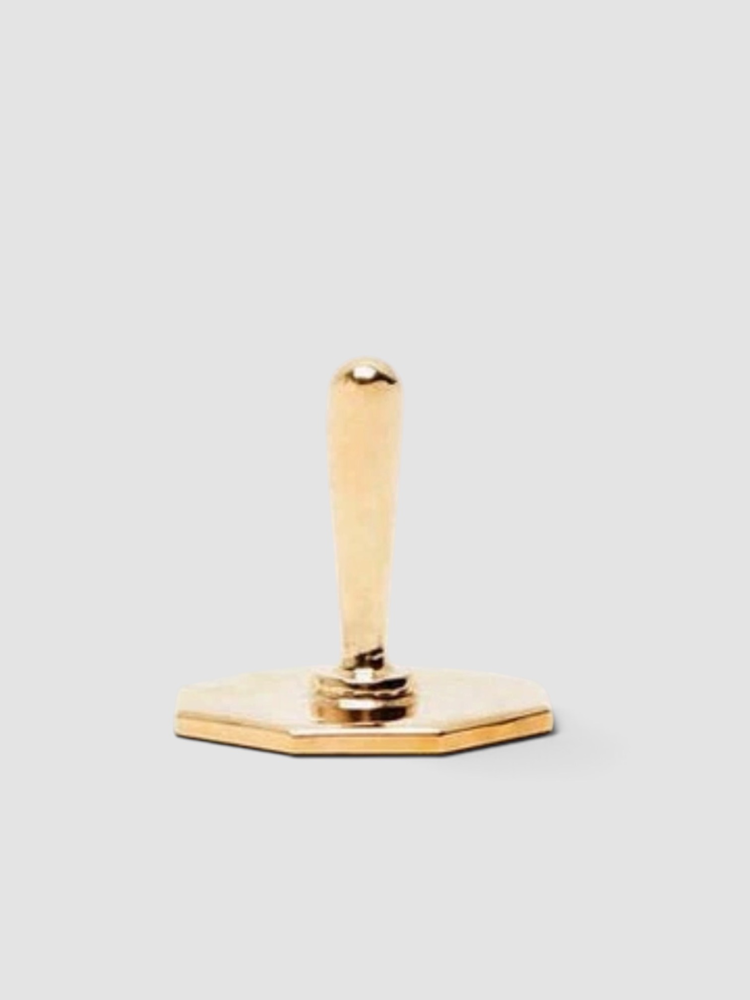 Wms&Co. Cast Bronze Octagon Custom Rubber Stamp in bronze.