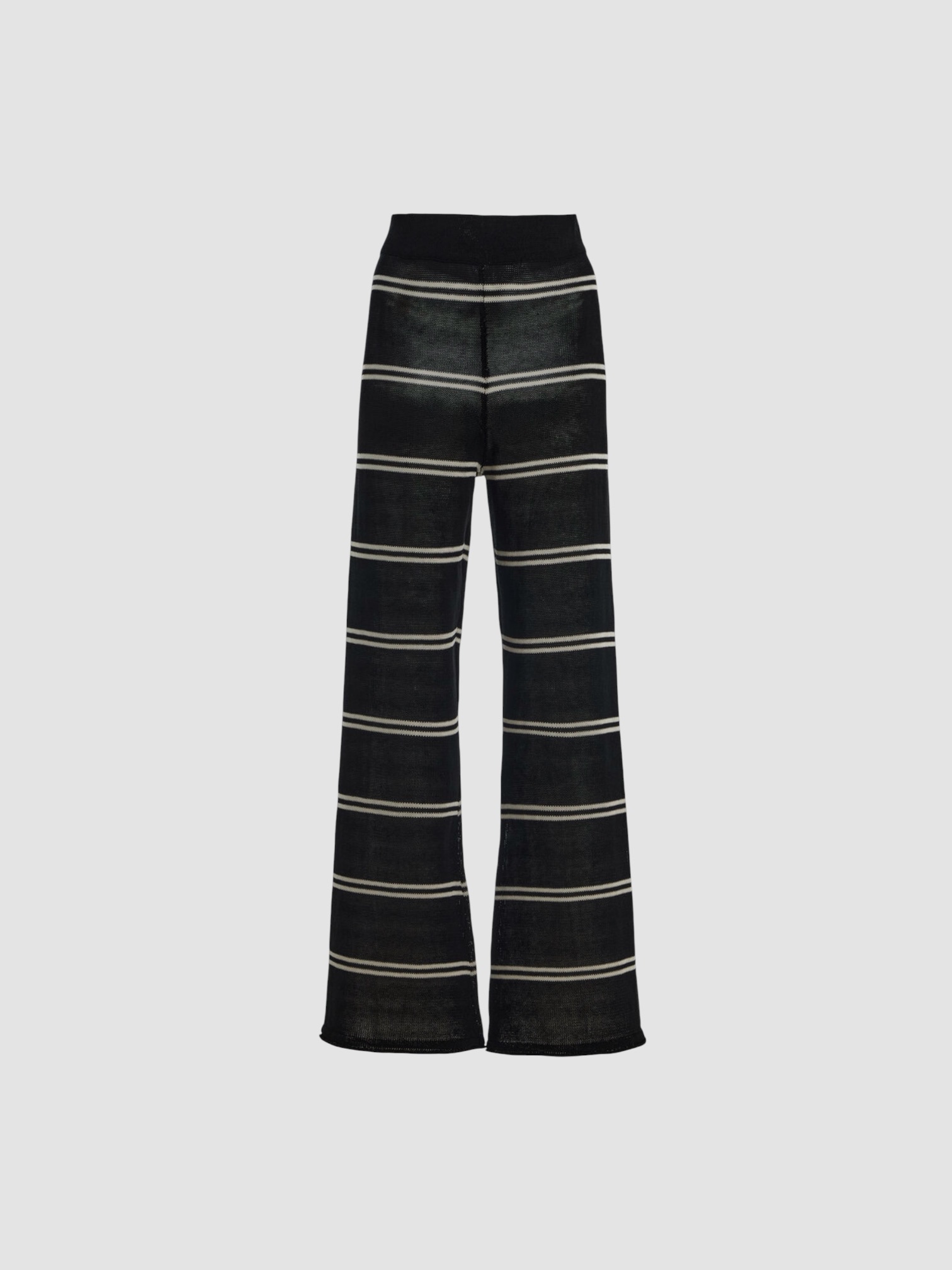 Zulu & Zephyr Textured Cotton-Blend Knit Pants in black/white. Styled by Sharon Lombardo for FDV Concierge.