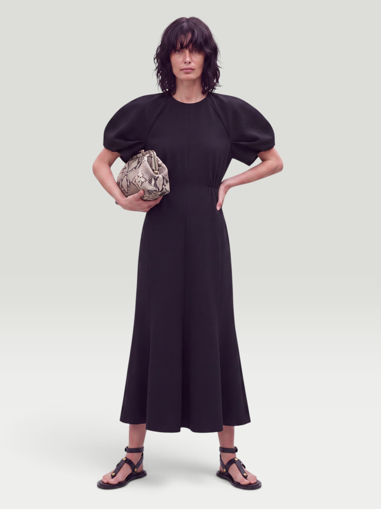 Khaite Ria Dress in black. Styled by Sharon Lombardo for FDV Concierge.
