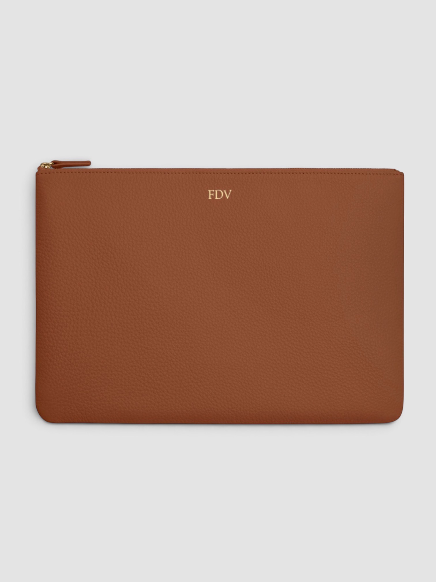 Leatherology Large Pouch in saddle.