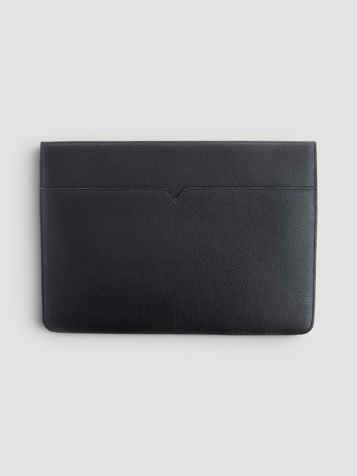 Royce New York Leather Laptop Sleeve 13" in black.