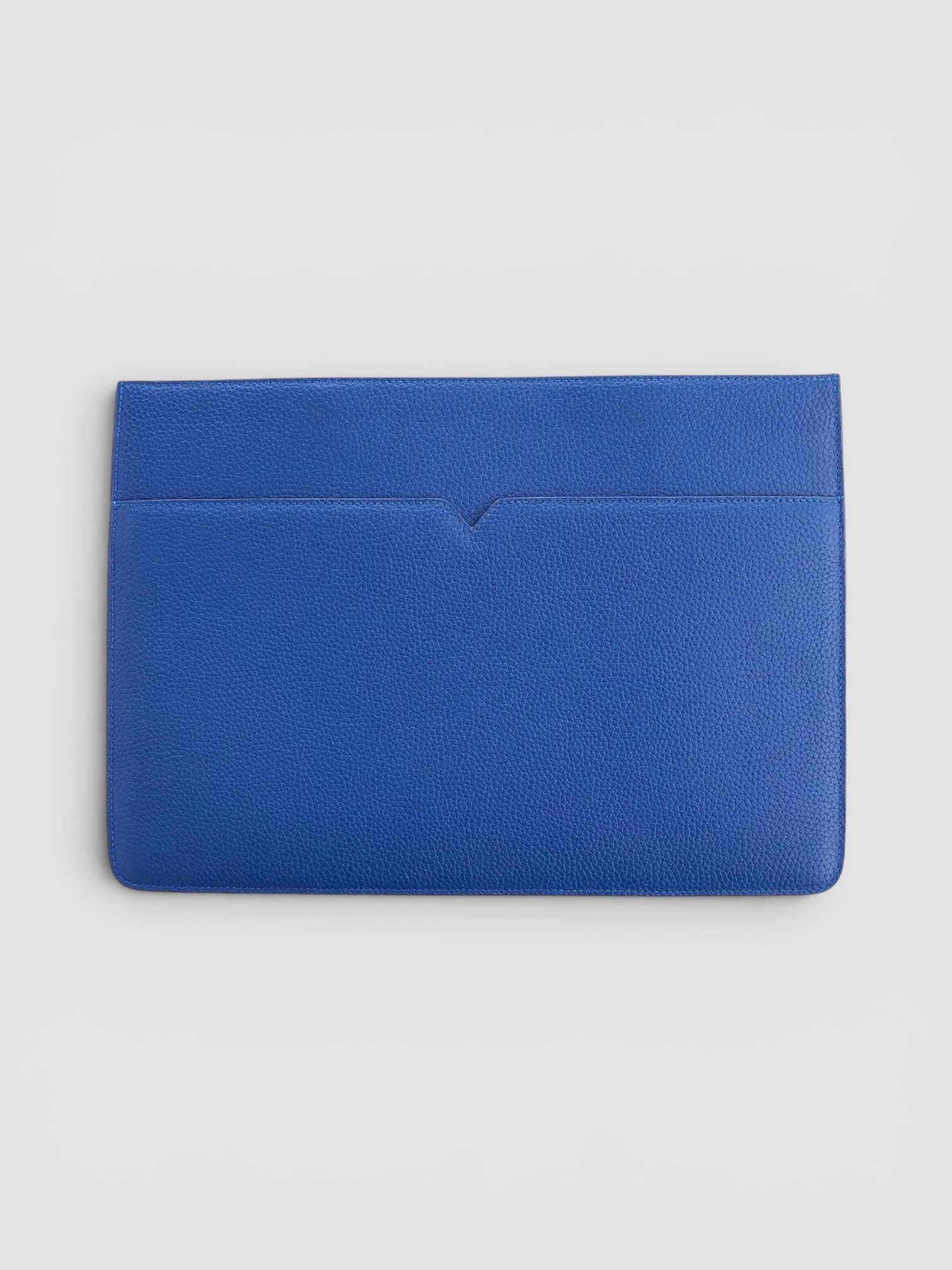 Royce New York Leather Laptop Sleeve 13" in blue.