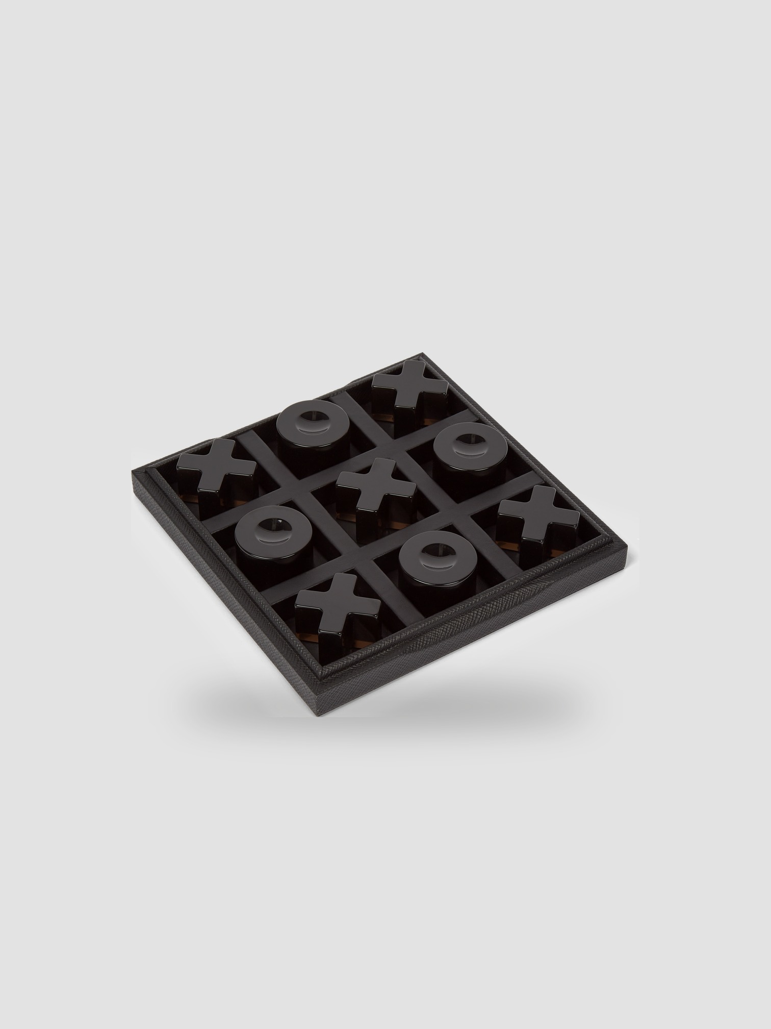 Smythson Noughts And Crosses Set in black.
