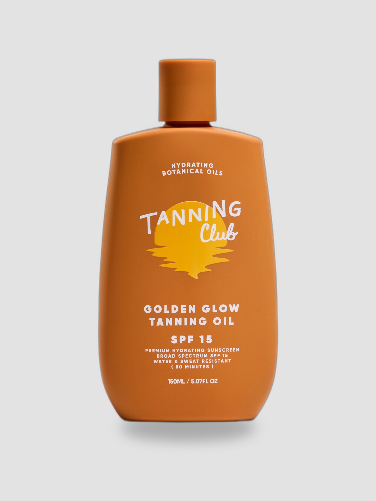 Tanning Club Golden Glow Tanning Oil SPF 15 in colorless.