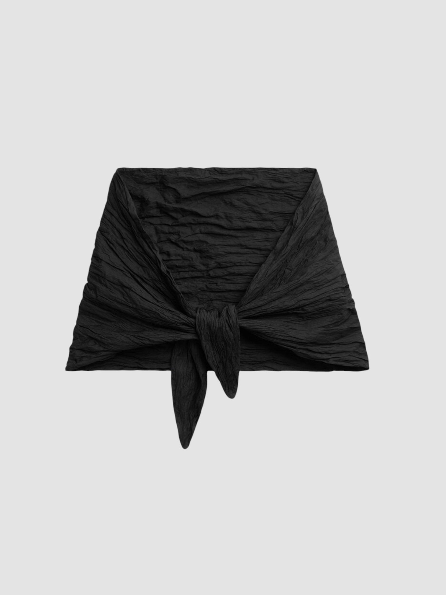 Toteme Cotton-Blend Scarf in black.